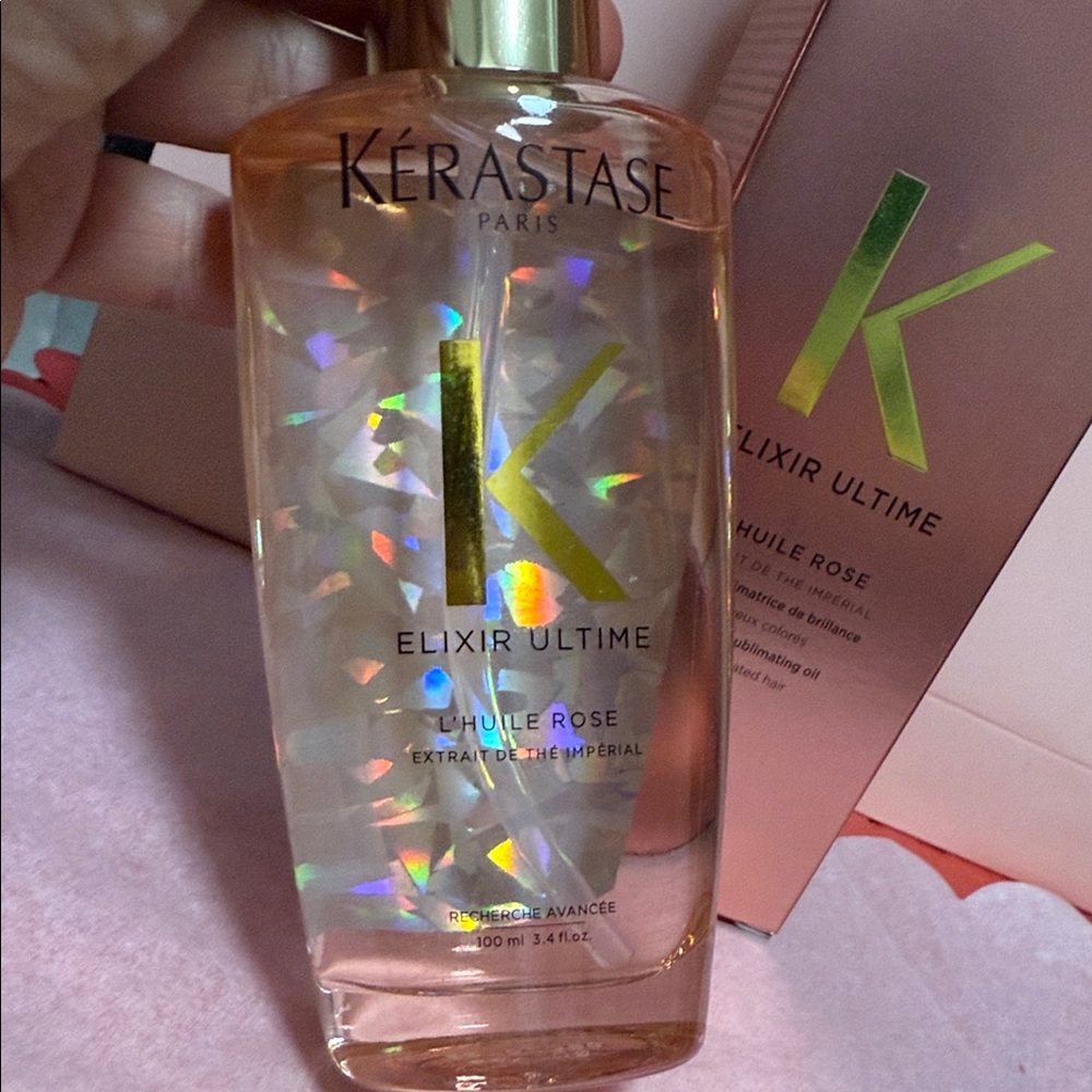 2 X Kérastase Elixir Ultime Rose Hair Oil EUROPEAN VERSION READ DESCRIPTION! - Picture 7 of 8